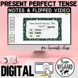 Present Perfect Tense (presente perfecto) Notes & Flipped Video