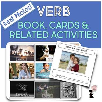 Preview of Verbs Book Flash Cards & Related Activities | Verbs Printable | Actions