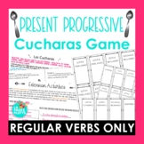 Regular Present Progressive Verbs Cucharas Game | Spanish 