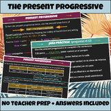 Present Progressive (Editable Presentation)