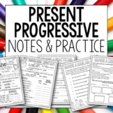 Present Progressive Notes and Practice for Spanish