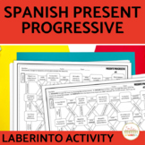 Spanish Present Progressive Tense Maze Practice Activity W