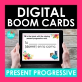 Present Progressive Tense Spanish BOOM CARDS | Digital Task Cards