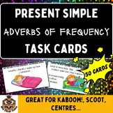 Present Simple Adverbs of Frequency Task Cards - Kaboom Ga