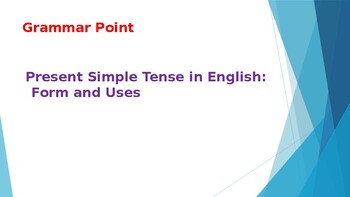 Preview of Present Simple Tense in English: Form and Uses