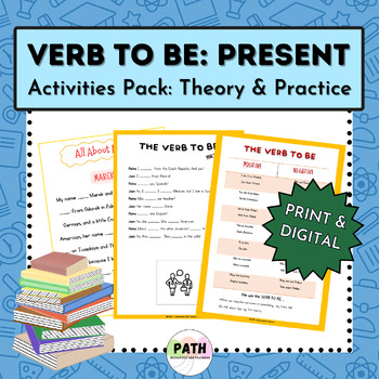 Preview of Present Simple: Verb To Be || ACTIVITIES PACK: GRAMMAR-READING-WRITING | ESL/ELL
