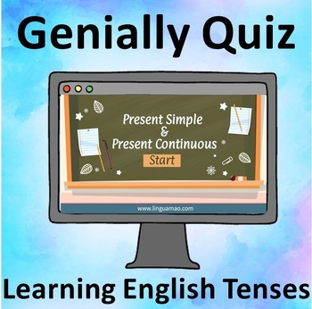 Preview of Present Simple and Present Continuous. Interactive quiz.