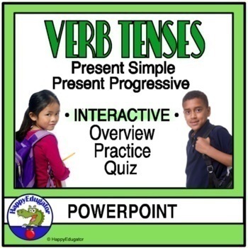 Preview of Present Simple and Progressive Verb Tenses PowerPoint