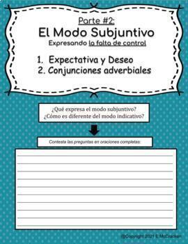 Preview of Present Subjunctive Part 2 - Expectations, Desires, and Connectors