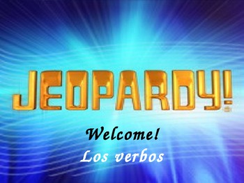 Preview of Present Tense AR- Verb conjugation Jeopardy