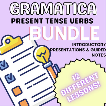 Preview of Present Tense Grammar Bundle