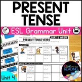 Present Tense Grammar Unit for Newcomer ELs, ESL Posters a