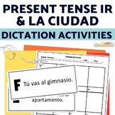 Present Tense Ir and Places in Spanish Dictation Activitie