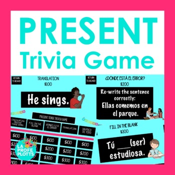 JUGAR Trivia Game | Jeopardy-Style Spanish Review Game