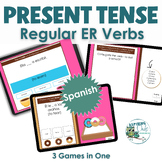 Present Tense Regular ER Verbs Review Google Game Spanish