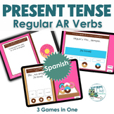 Present Tense Regular AR Verbs Review Google Game Spanish