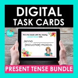 Present Tense Spanish BOOM CARDS BUNDLE | Digital Task Cards