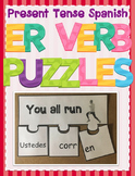 Spanish ER Verbs Present Tense Conjugation Activity Puzzle