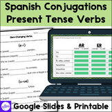Present Tense Verbs Conjugation Practice for Spanish 1 - R