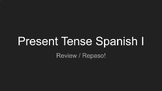 Present Tense Verbs /  Review Bundle