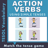 Present Tense and Past Tense Verbs Matching Game