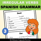 Present Tense in Spanish - Verbos Irregulares - DECIR y DA