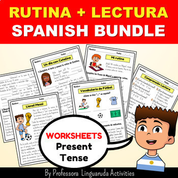 Preview of Present Tense in Spanish Worksheets - Reflexive verbs in Spanish Bundle @20%OFF