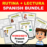 Present Tense in Spanish Worksheets - Reflexive verbs in S