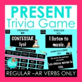 Spanish Present Tense AR Verbs Jeopardy Style Spanish Game