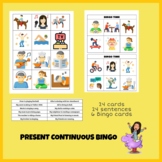 Present continuous Bingo