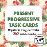 Present progressive task cards