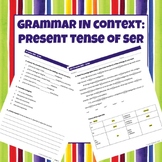 Grammar In Context: Present tense of ser Story based on Me