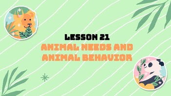 Preview of Presentable PDF 21: Animal Needs and Animal Behavior