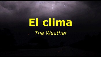 Preview of Presentación: ¿Cómo está el clima?