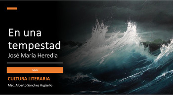 Preview of Presentación En una tempestad de José María Heredia