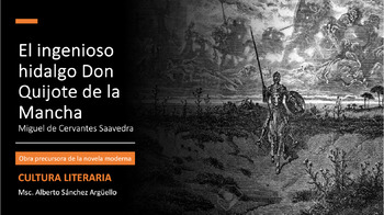Preview of Presentación sobre Don Quijote de la Mancha de Miguel de Cervantes Saavedra