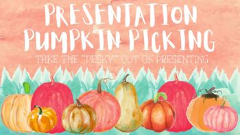 Preview of Presentation Choice Board: 5 Method- Presentation Pumpkin Picking