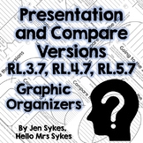 Presentation, Compare Versions Fiction Graphic Organizers 