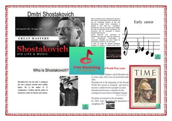 Preview of Presentation: Dmitri Shostakovich (Life, Career, Music)