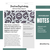 Presentation Note Packet, Positive Psychology (Psychology Non-AP)