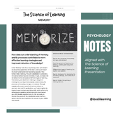 Presentation Note Packet, The Science of Learning (Psychol