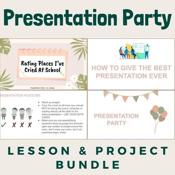 Preview of Presentation Party Lesson & Project Bundle