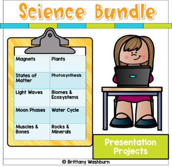 Preview of Presentation Projects Science Bundle