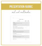 Presentation Rubric