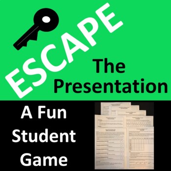Preview of Presentation Skills Fun Escape Activity Game
