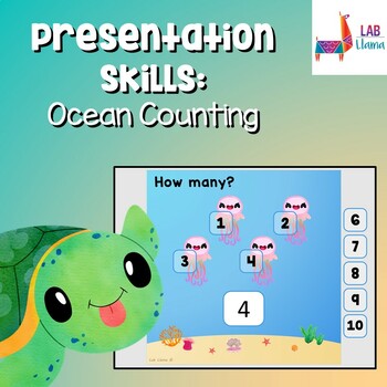 Preview of Presentation Skills: Ocean Counting - Level 1 Difficulty