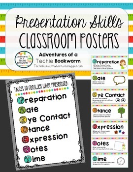 Presentation Skills Posters by Adventures of a Techie Bookworm | TPT