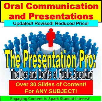 Preview of Public Speaking Digital Lesson: The Presentation Pro for avid learners