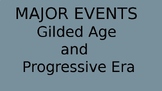 Presentation of Major Events - Gilded Age and Progressive Eras