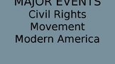 Presentation of Major Events of Civil Rights Movement and 